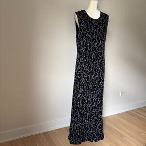 Vintage Ronni Nicole Black Dress Maxi Size 16